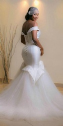 Low MOQ Sequined Lace Decoration Women Party Evening Dresses Good Quality Classic Simple Style Women Evening Wedding Dress